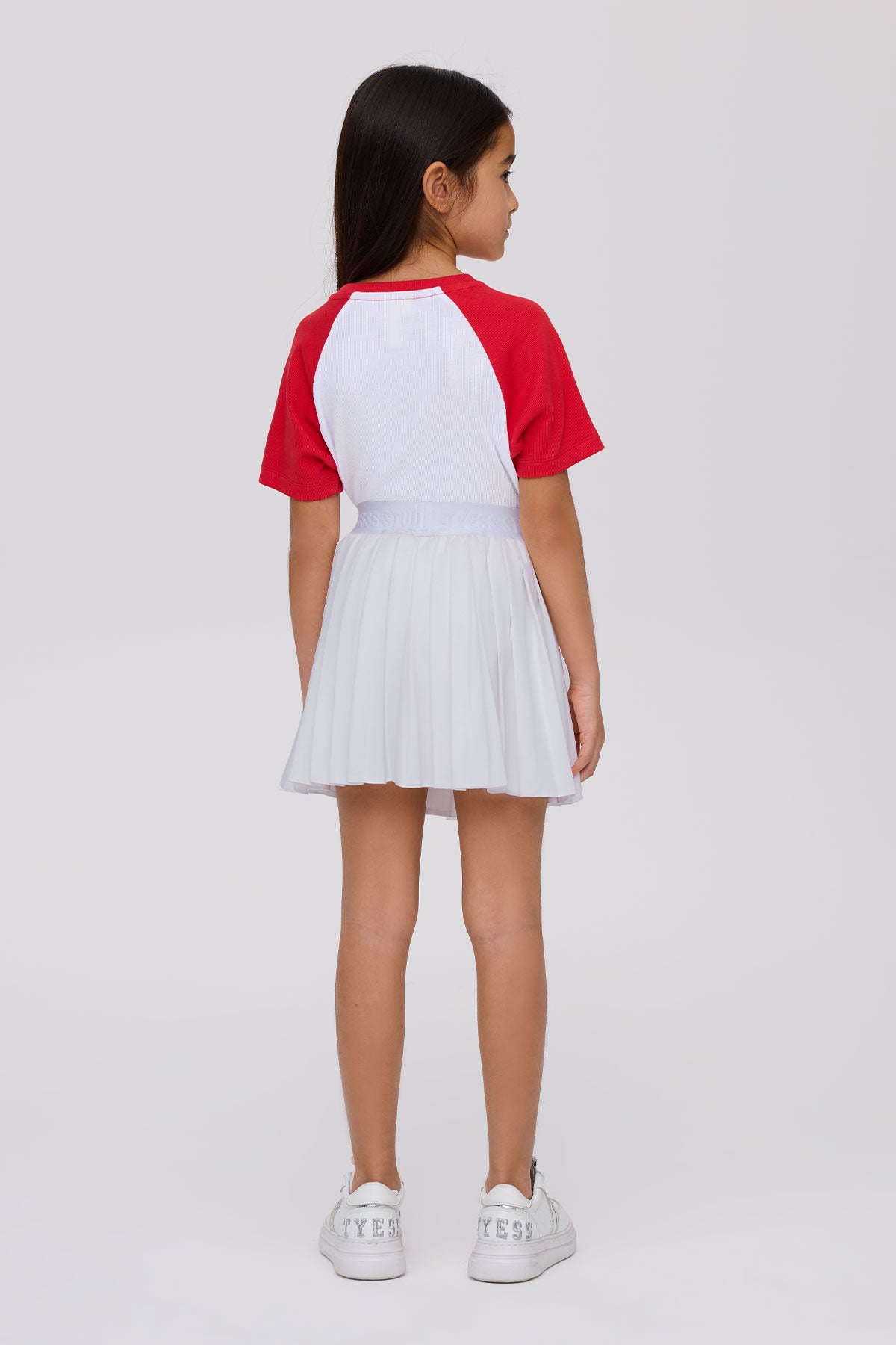 Girl White Skirt
