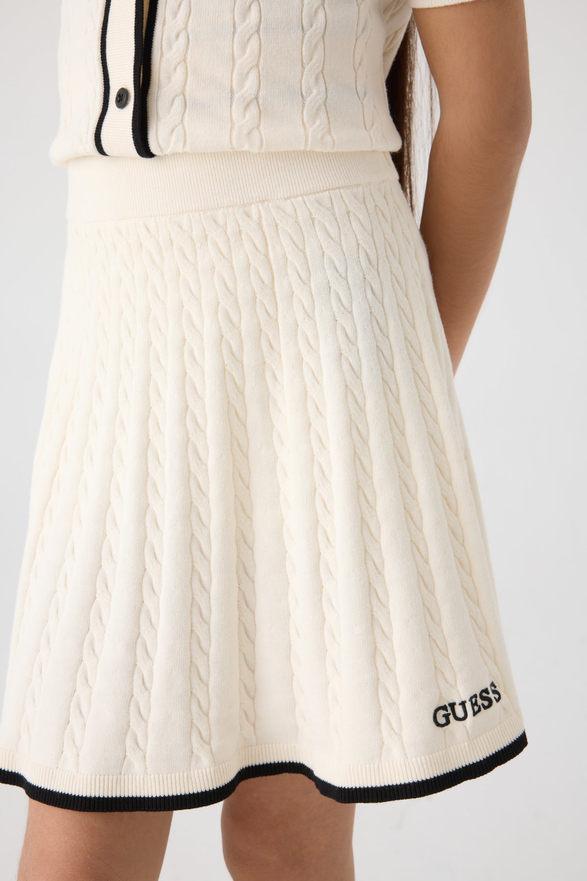 Girl White Skirt