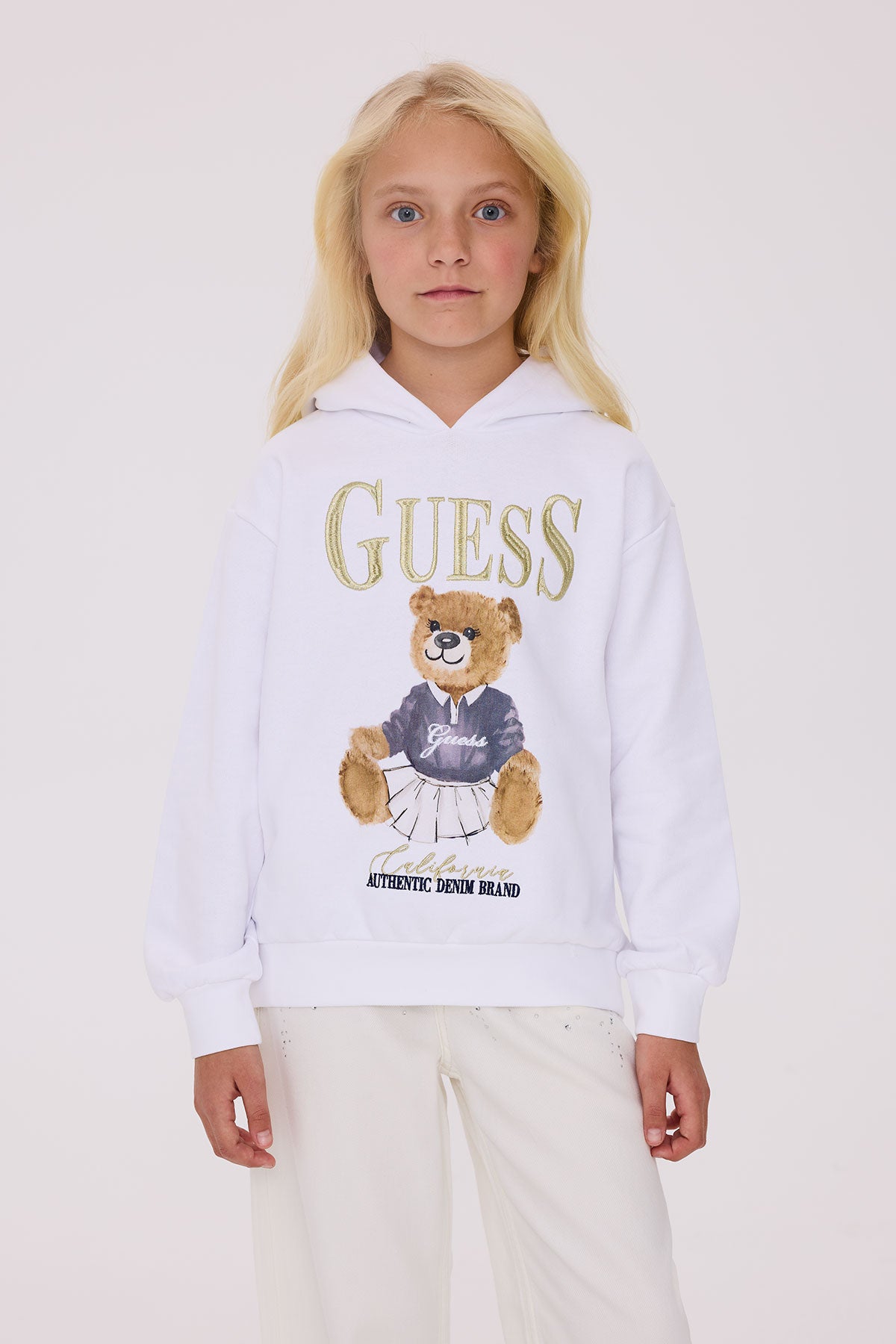 Girl White Sweatshirt