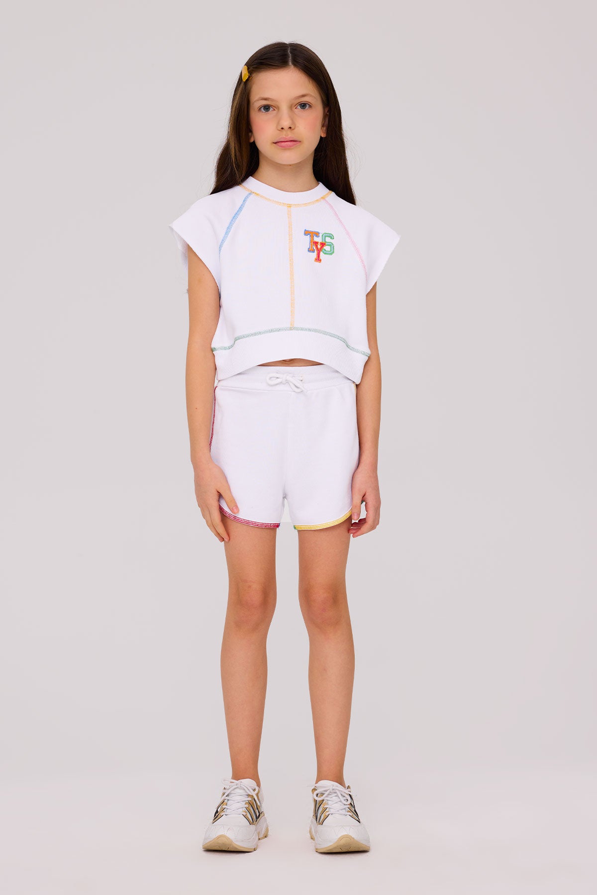Girl White Sweatshirt