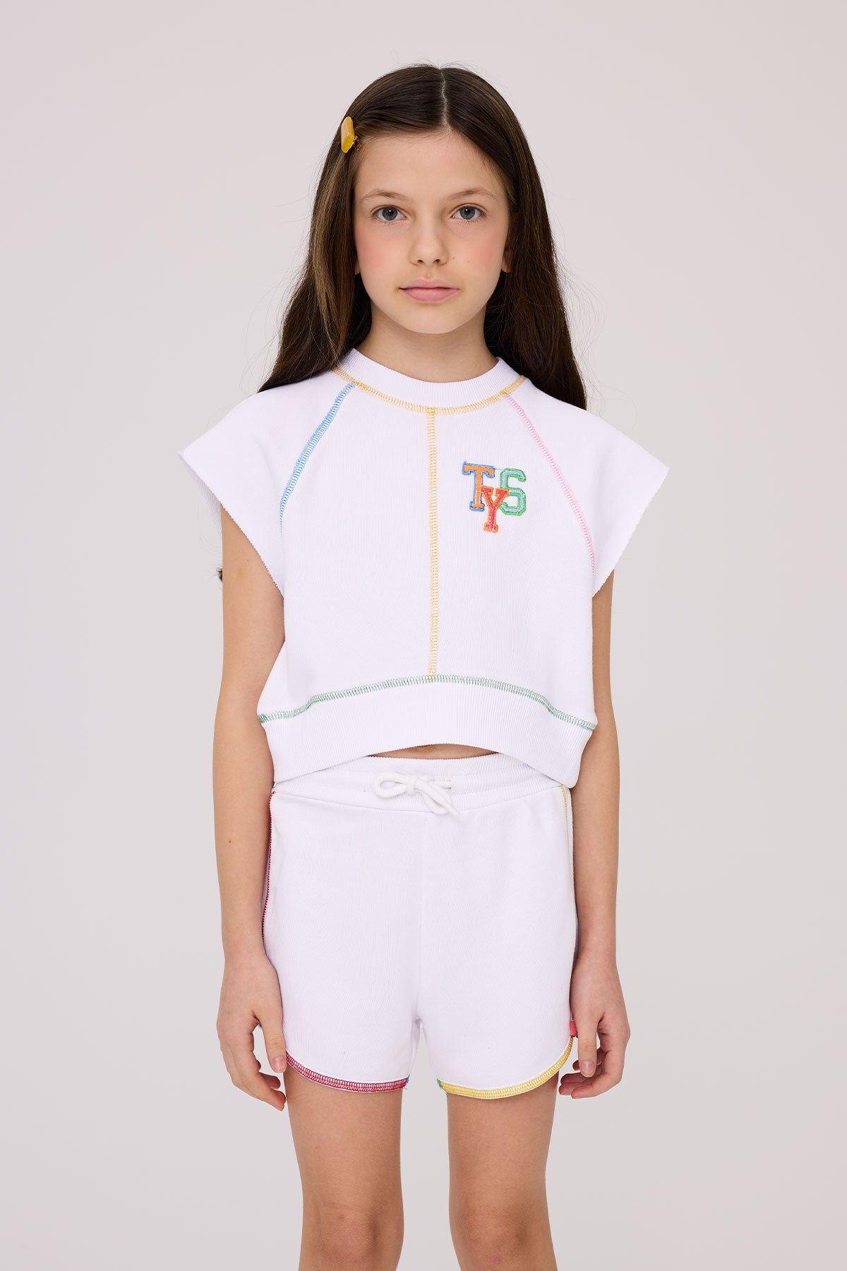 Girl White Sweatshirt