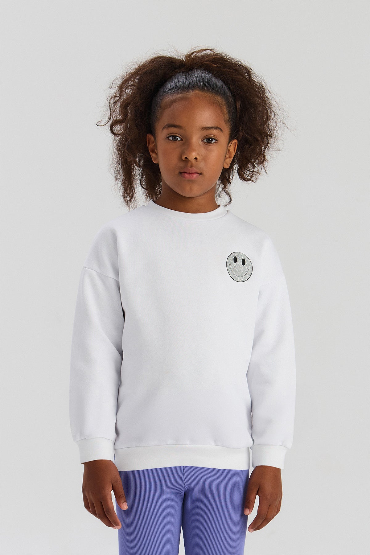 Girl White Sweatshirt