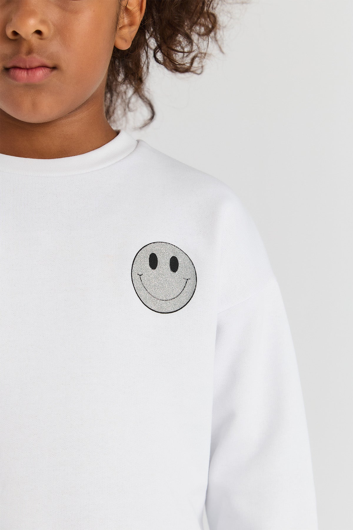 Girl White Sweatshirt