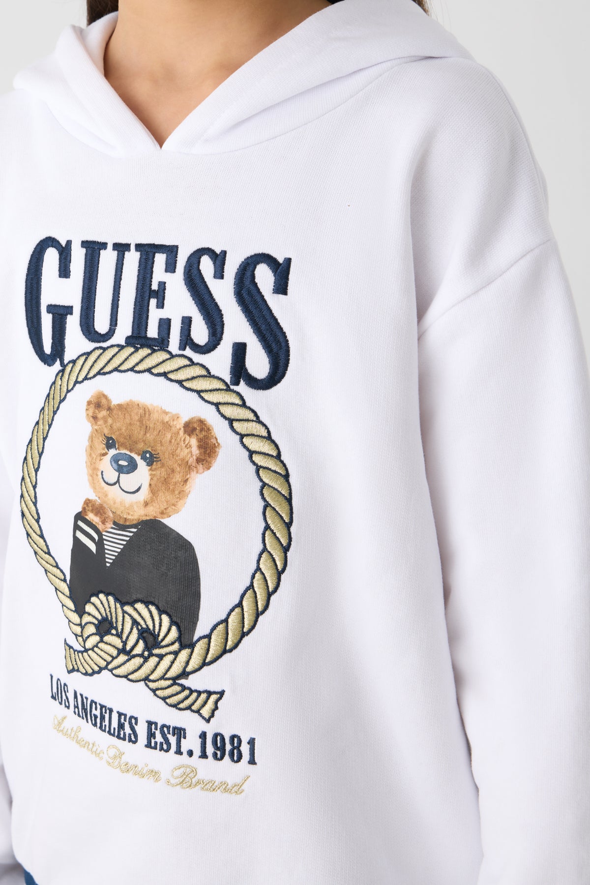 Girl White Sweatshirt