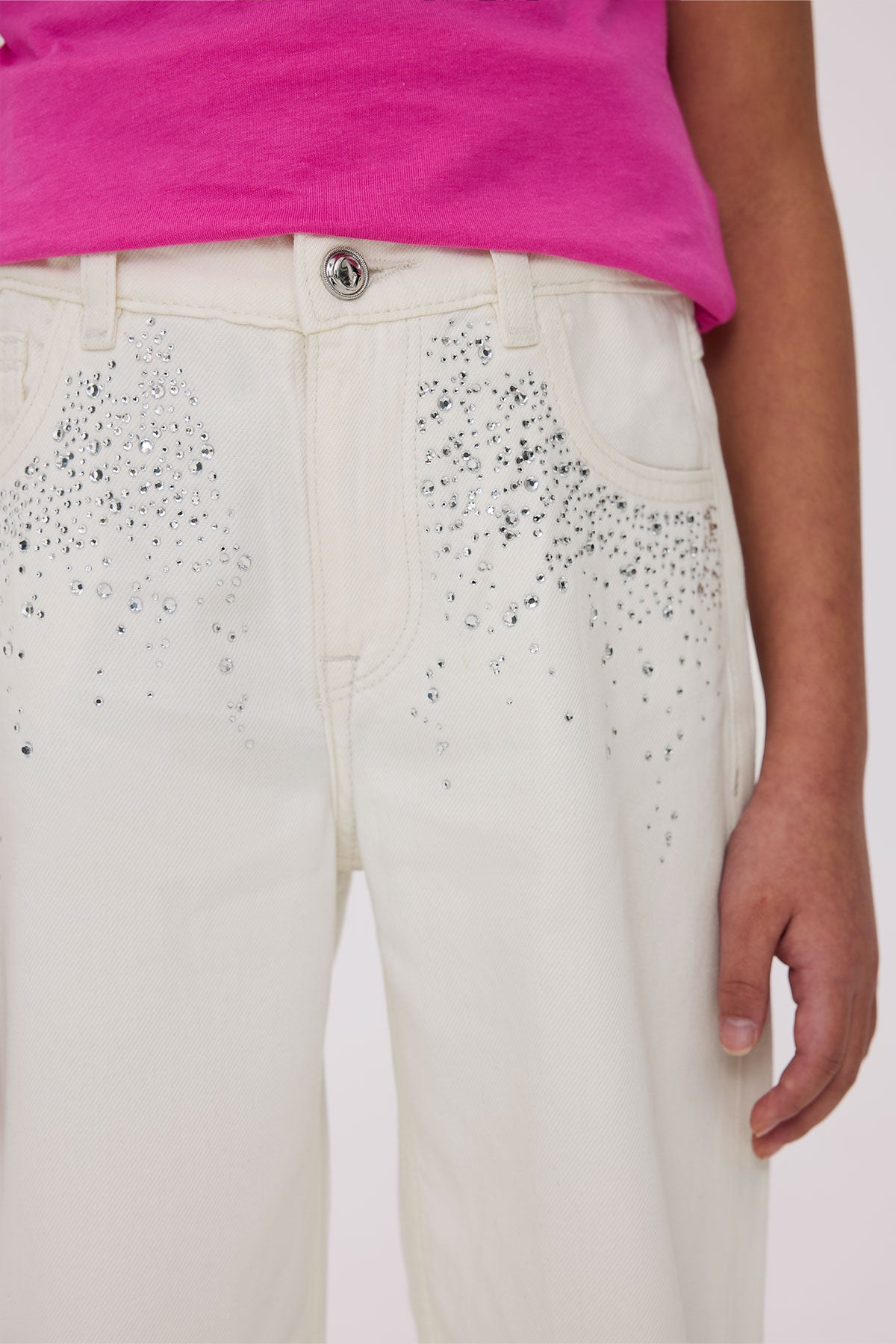 Girl White Trousers