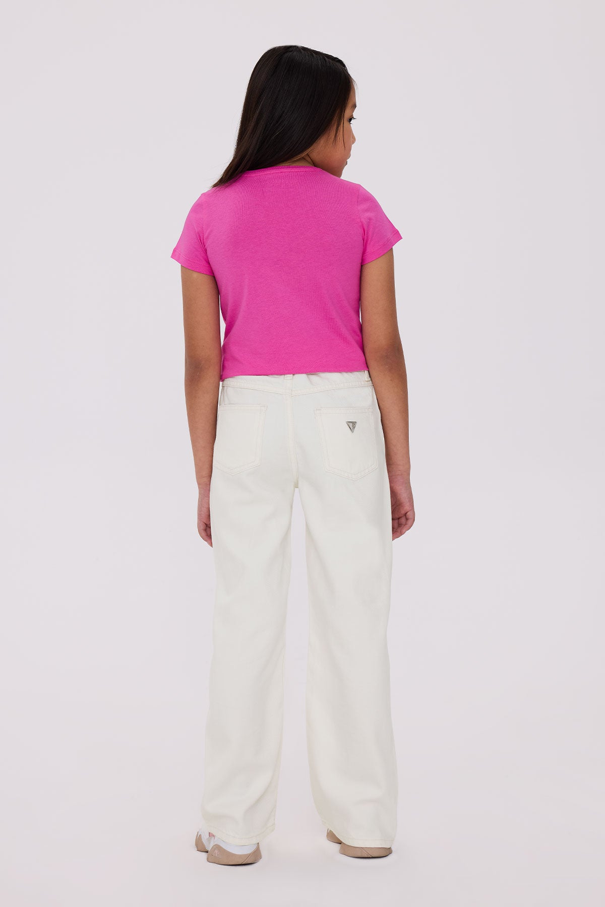 Girl White Trousers