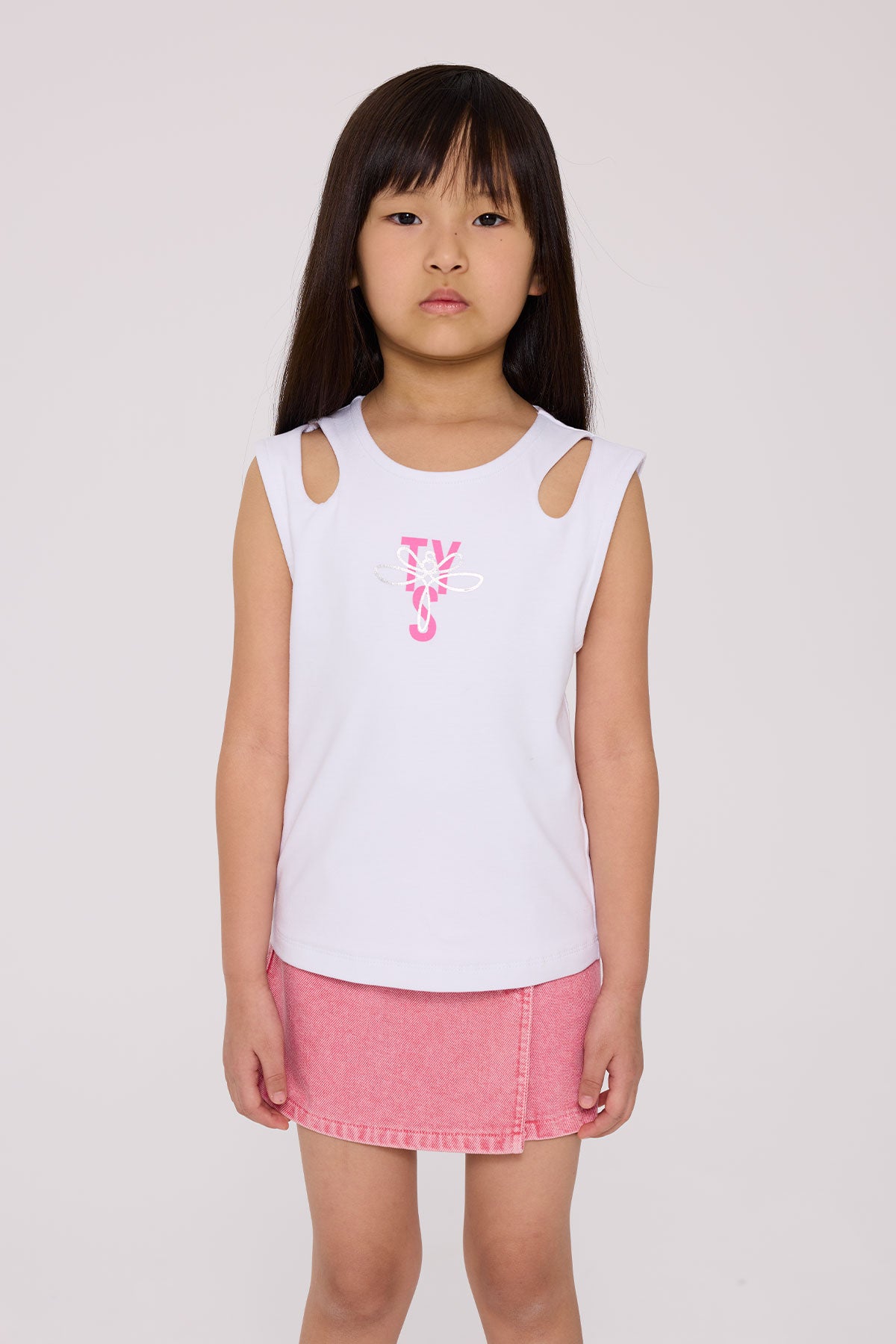 Girl White Undershirt