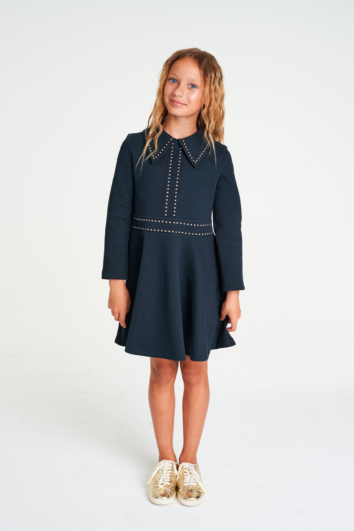 Girls Dark Navy Dress
