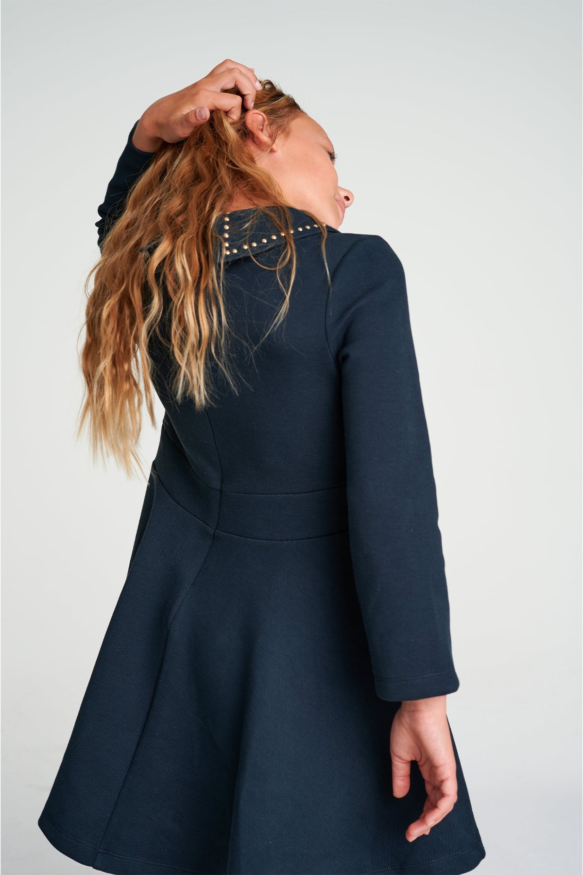 Girls Dark Navy Dress