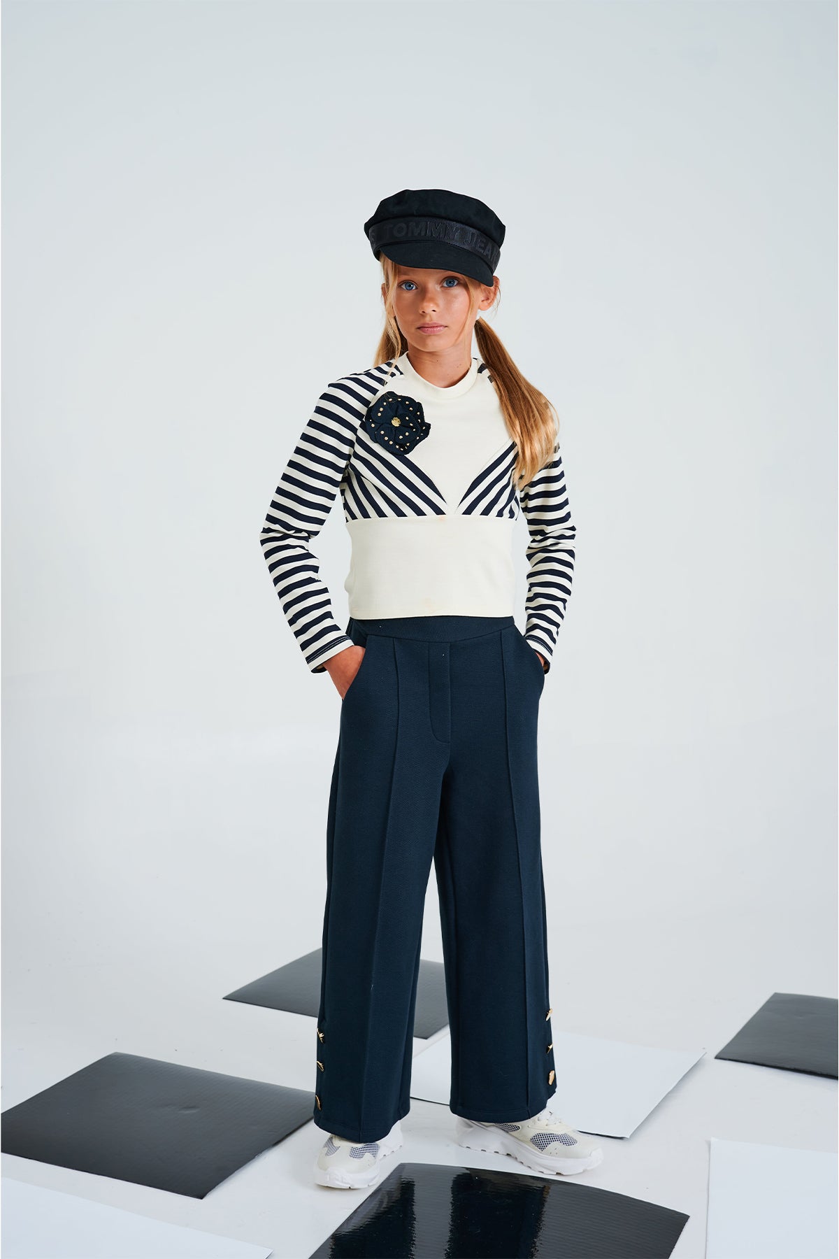 Girls Dark Navy Trousers