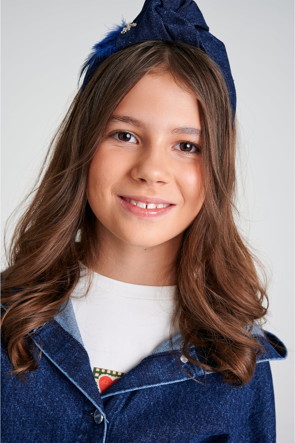 Girl Navy Blue Headband