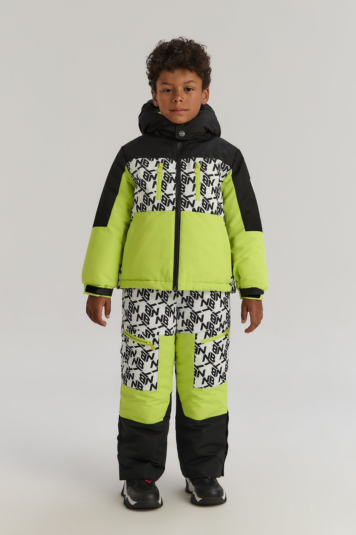 Patterned Ski Suit for Boy