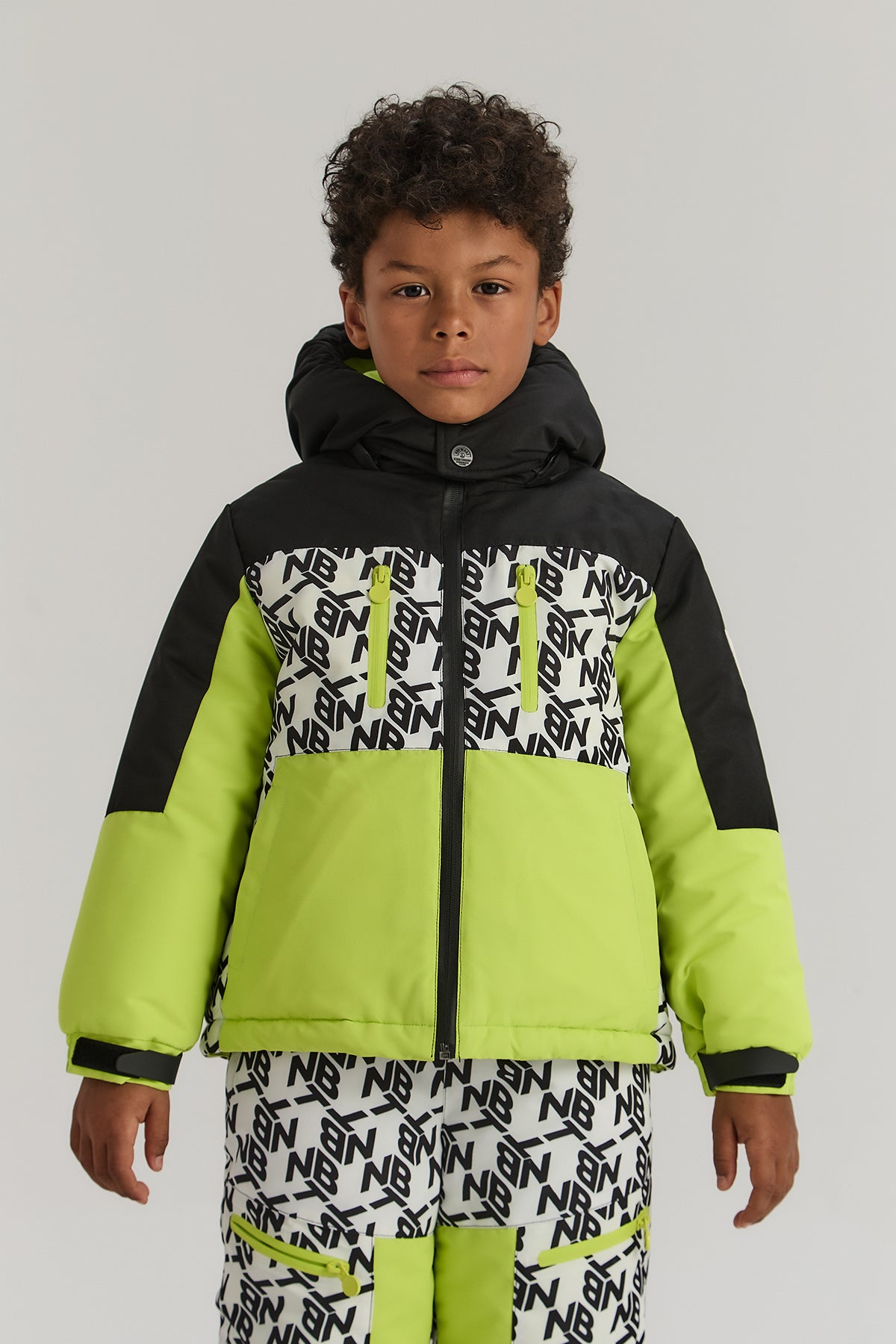 Patterned Ski Suit for Boy