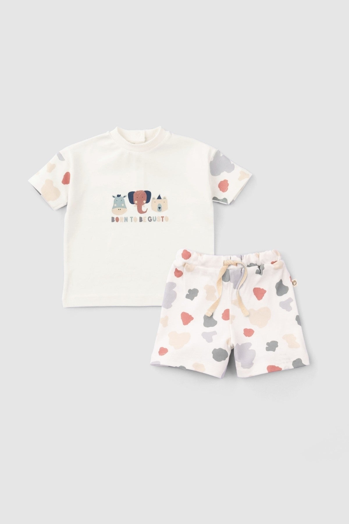 Unisex Patterned Shorts Suit