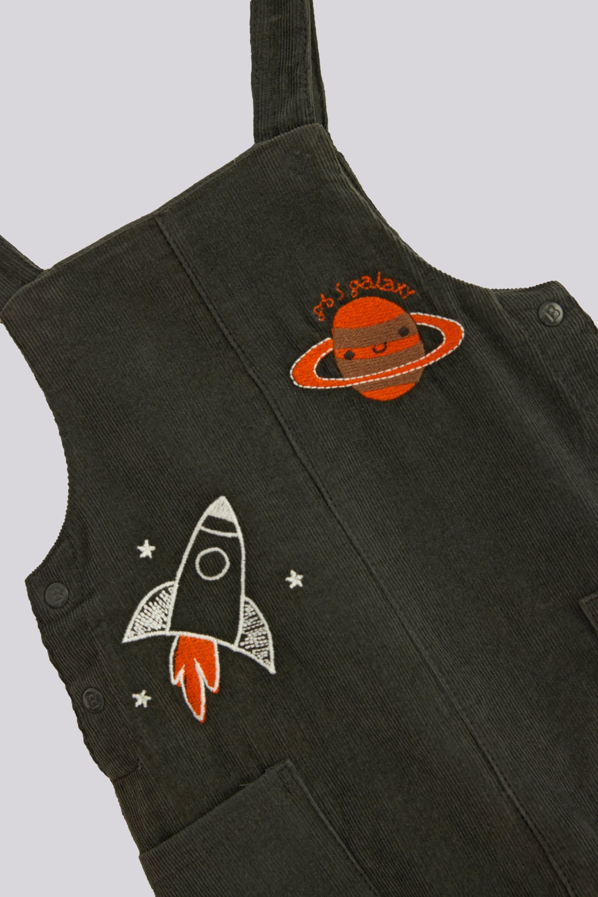 Baby Boy Anthracite Bib and Brace Overall