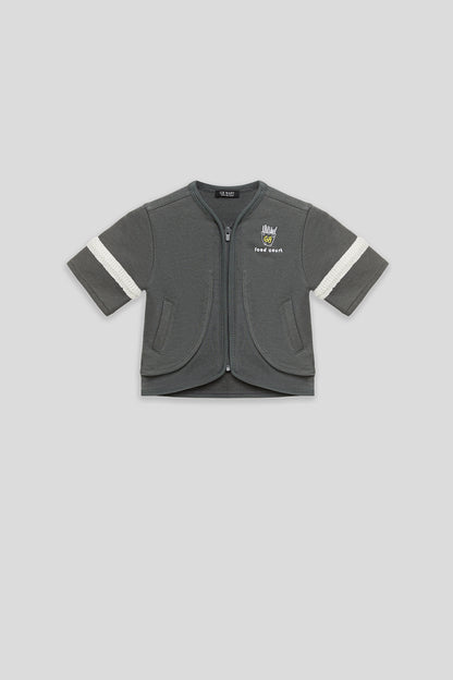 Baby Boy Anthracite Tracksuit Top