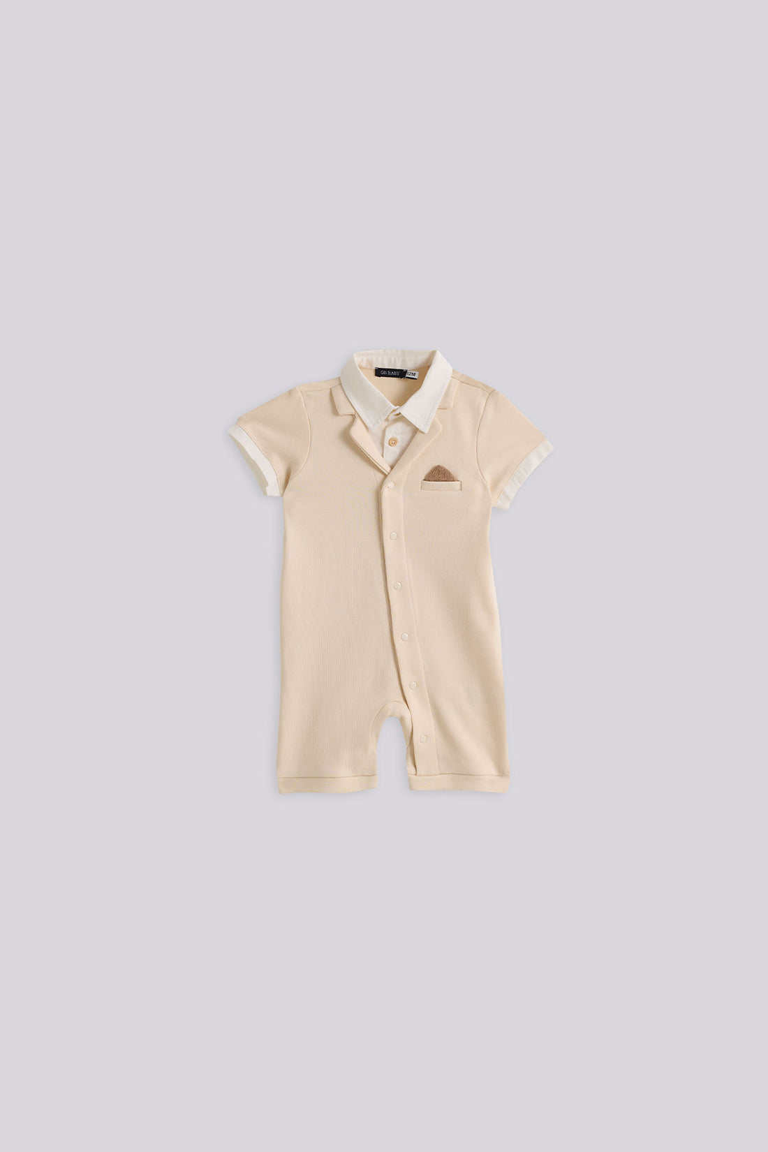 Baby Boy Beige Overall