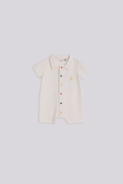 Baby Boy Ecru Overall