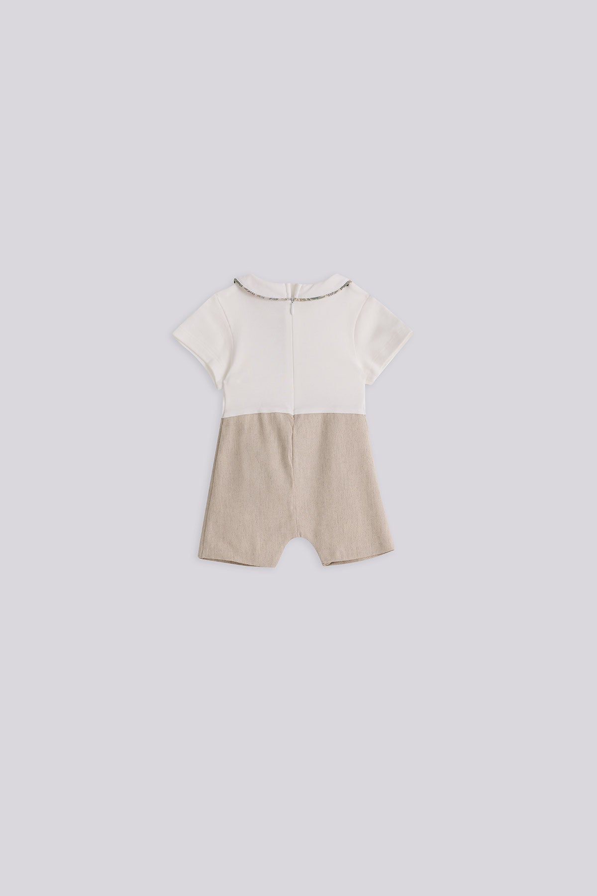 Baby Boy Ecru Overall