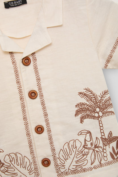Baby Boy Ecru Shirt