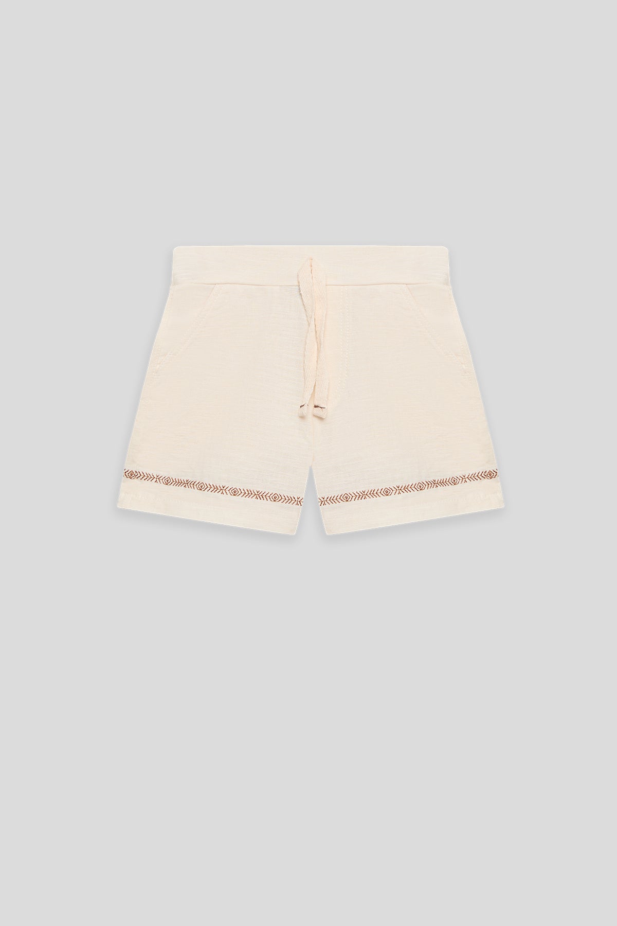 Baby Boy Ecru Shorts