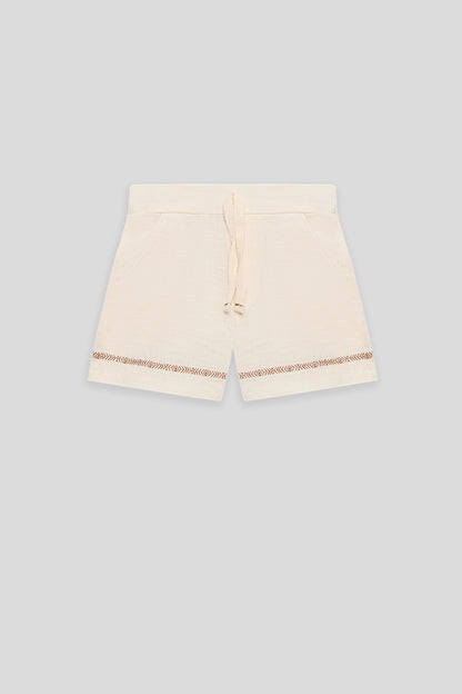 Baby Boy Ecru Shorts