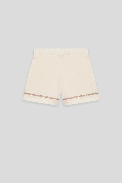 Baby Boy Ecru Shorts