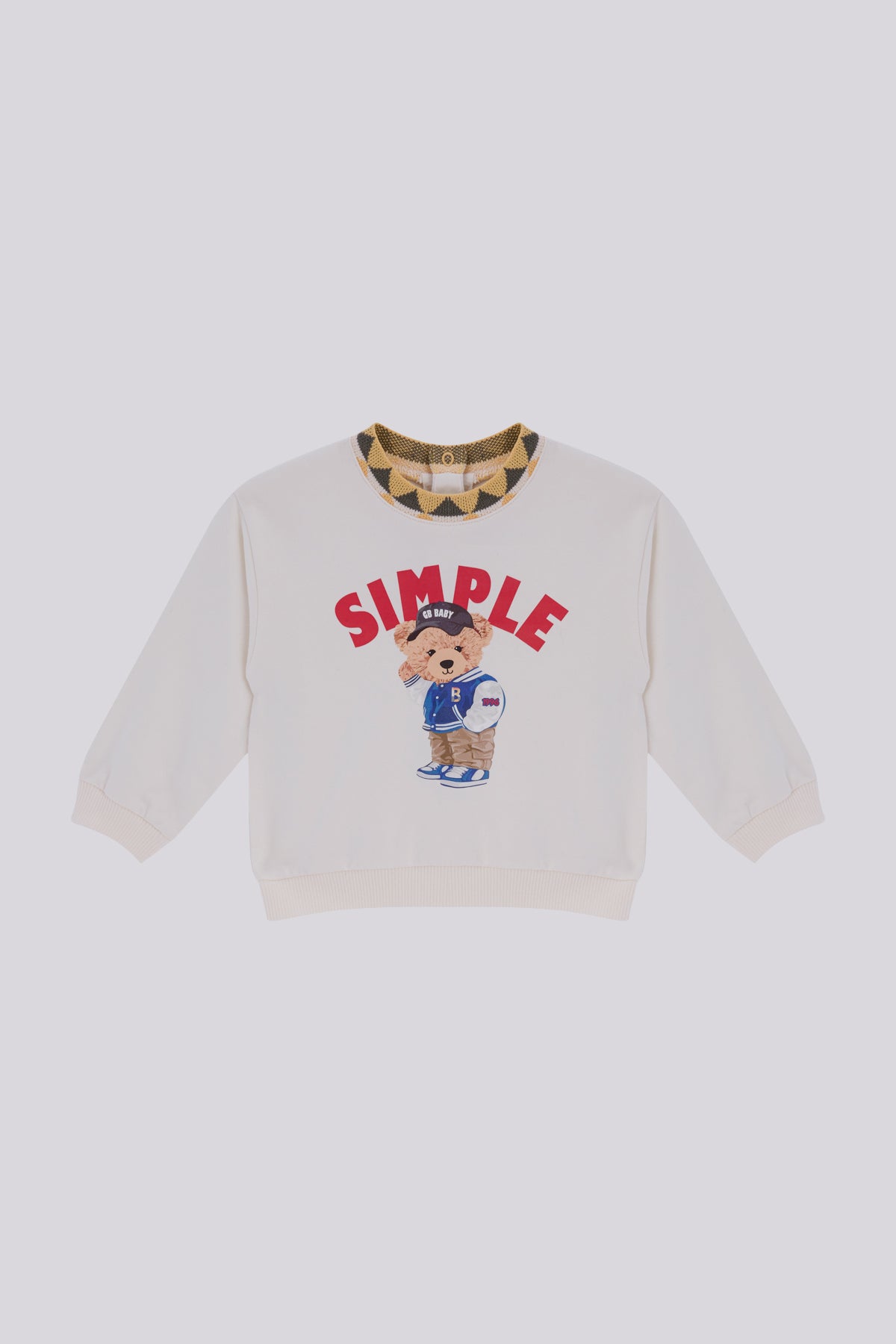 سويت شيرت بيج فاتح للأولاد الصغار