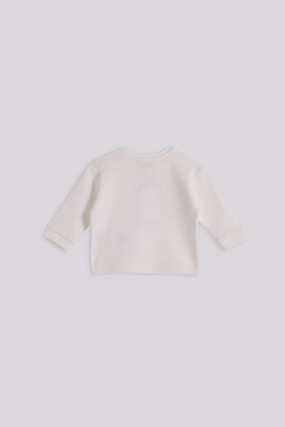 Baby Boy Ecru Tracksuit Set
