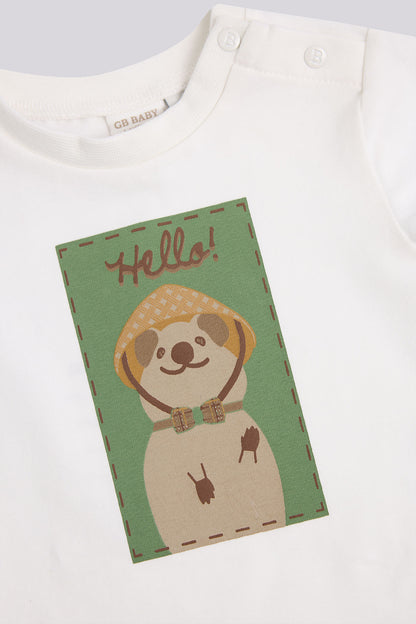 Baby Boy Ecru Tshirt