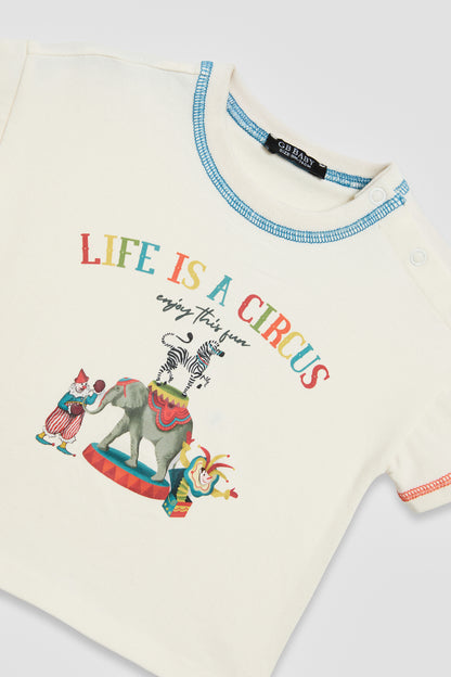 Baby Boy Ecru Tshirt