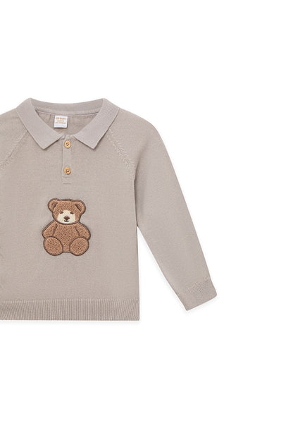 Baby Boy Gray Knitwear Set