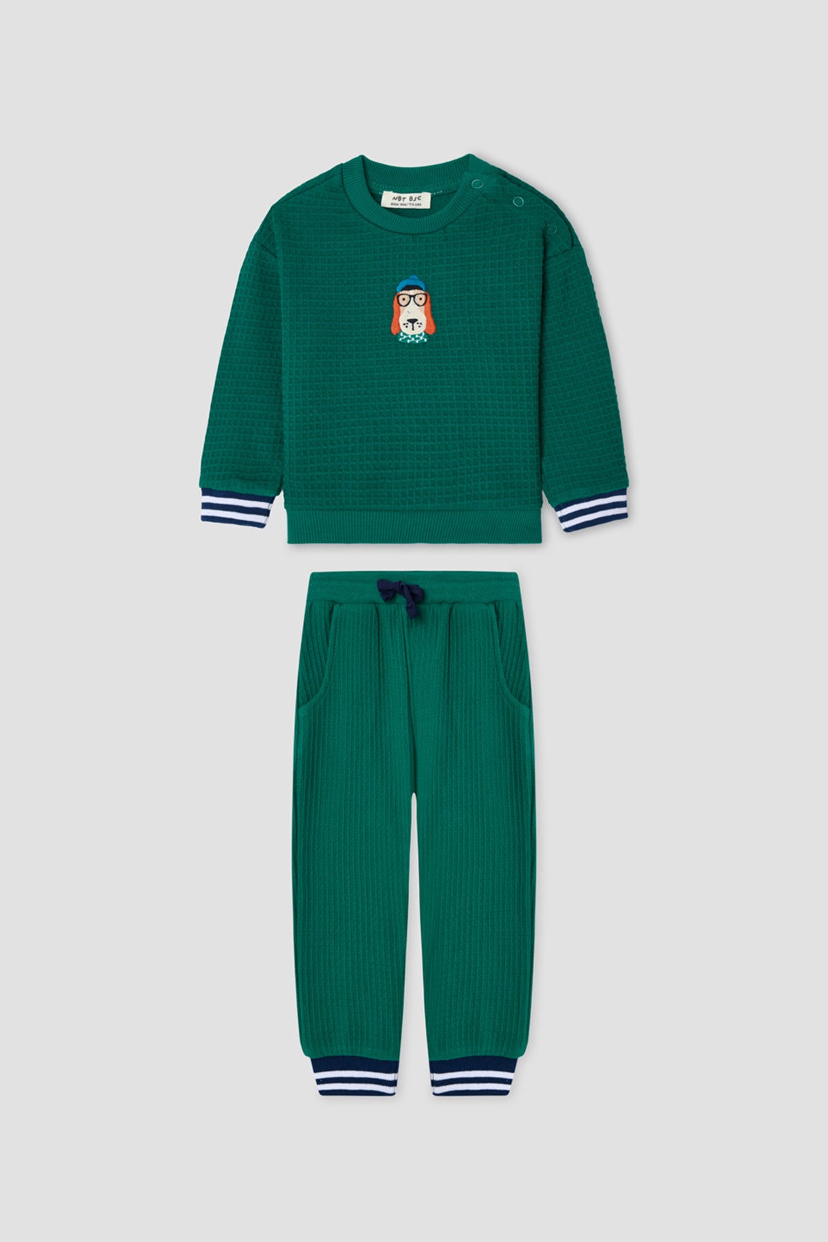 Baby Boy Green Tracksuit Set