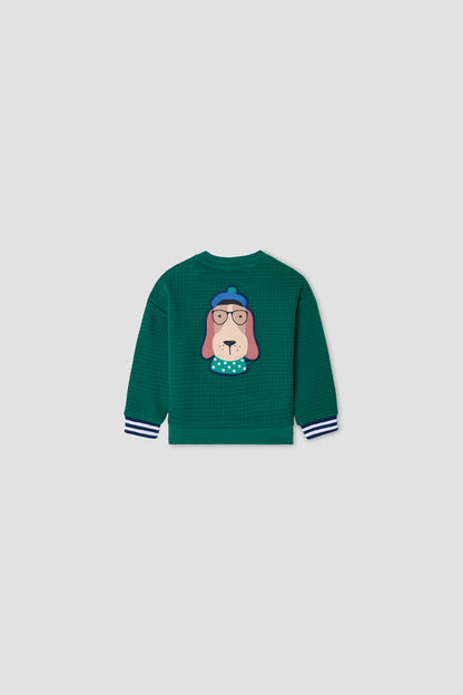 Baby Boy Green Tracksuit Set