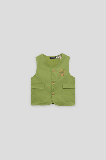 Baby Boy Green Vest