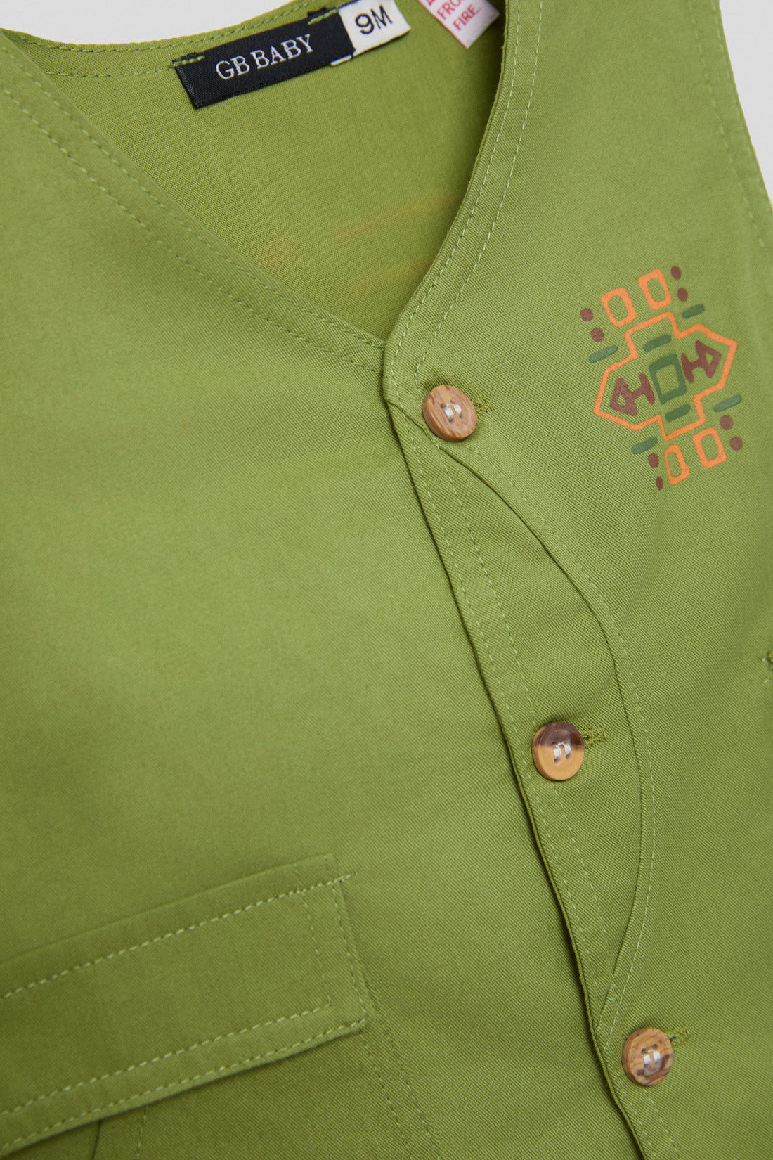 Baby Boy Green Vest