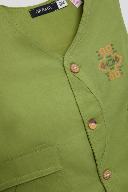 Baby Boy Green Vest