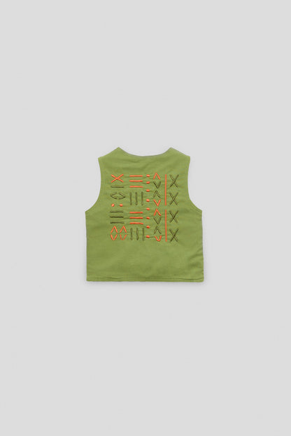 Baby Boy Green Vest
