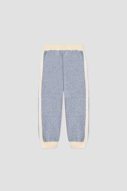 Baby Boy Grey Melange Tracksuit Set