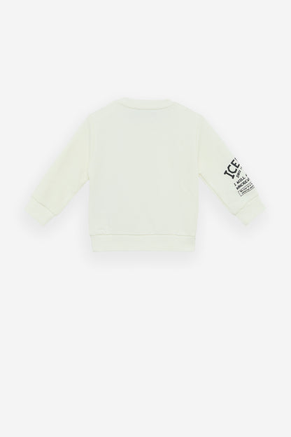 Baby Boy Kırık White Sweatshirt