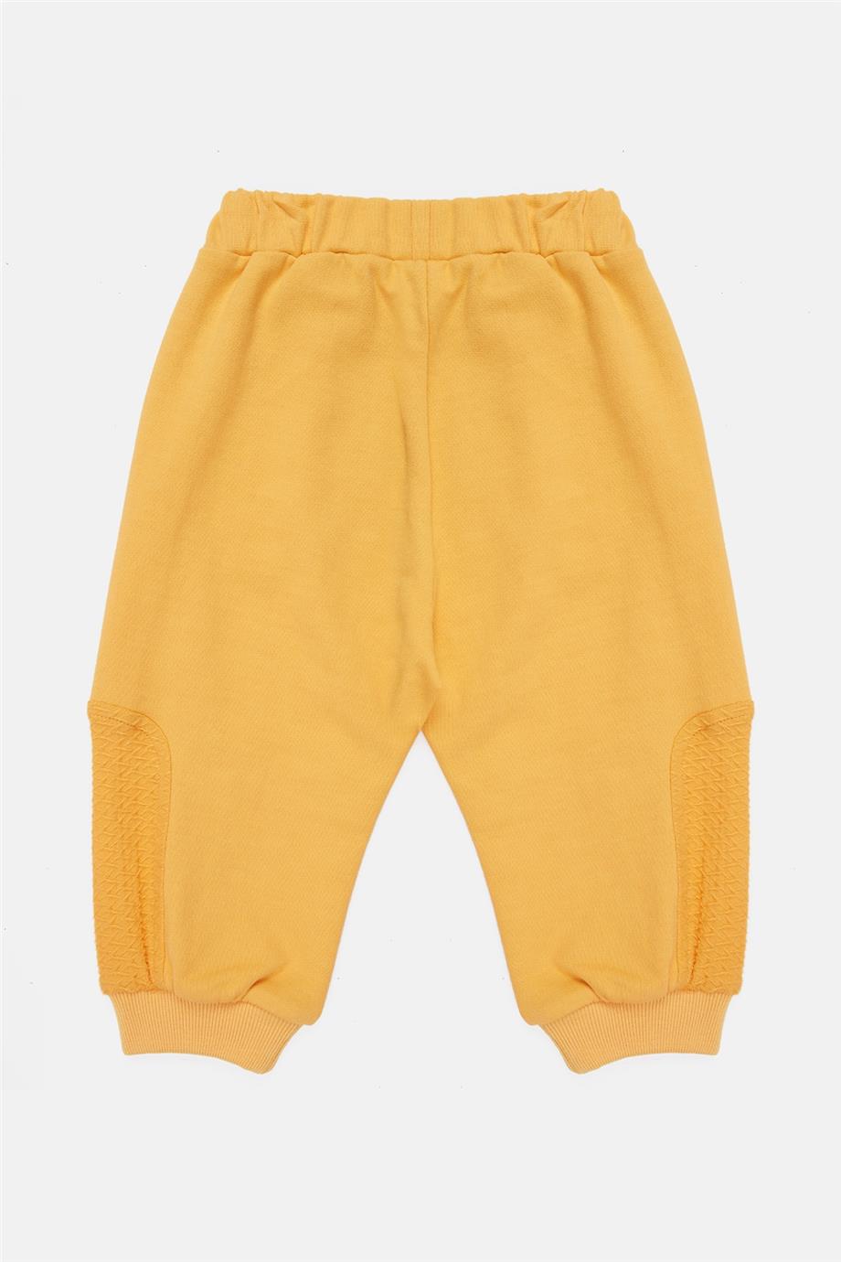 Baby Boy Mustard Tracksuit Bottom - BgStore
