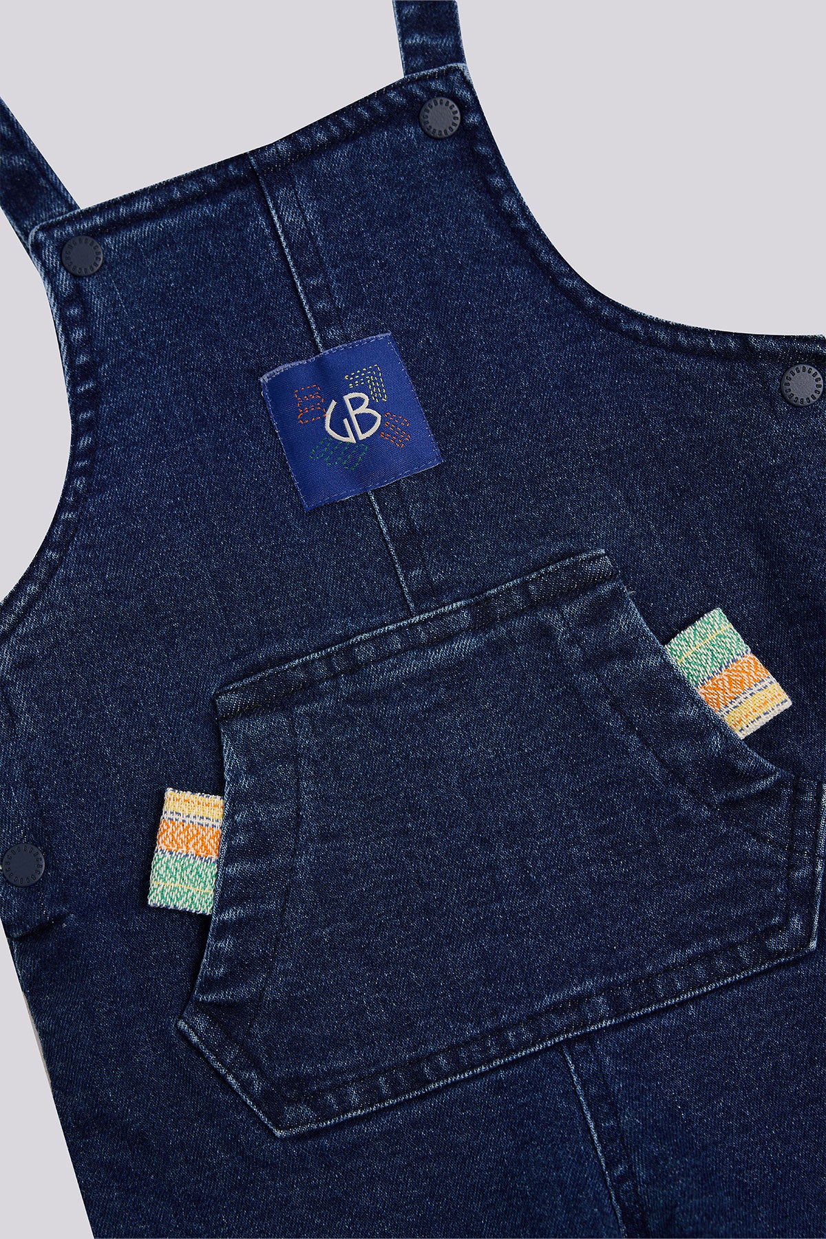 Baby Boy Navy Blue Bib and Brace Overall