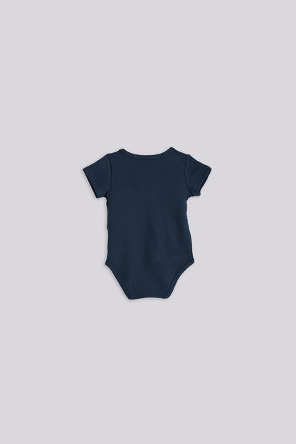 Baby Boy Navy Blue Body and Shorts Set