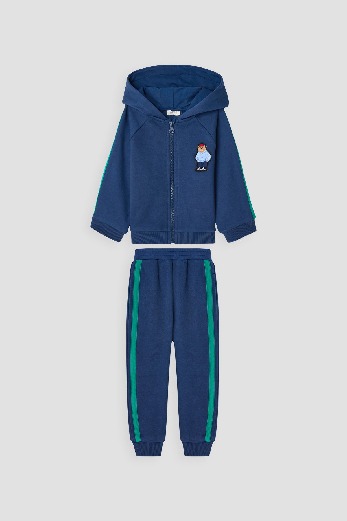 Baby Boy Navy Blue Tracksuit Set