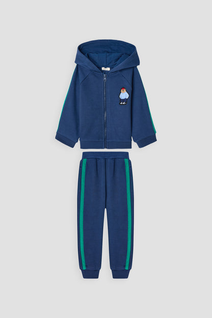 Baby Boy Navy Blue Tracksuit Set