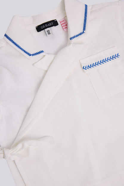 Baby Boy Off white Shirt