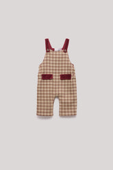 Baby Boy Patterned Bib and Brace Overall - BgStore