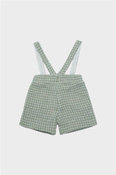 Baby Boy Patterned Bib and Brace Overall - BgStore