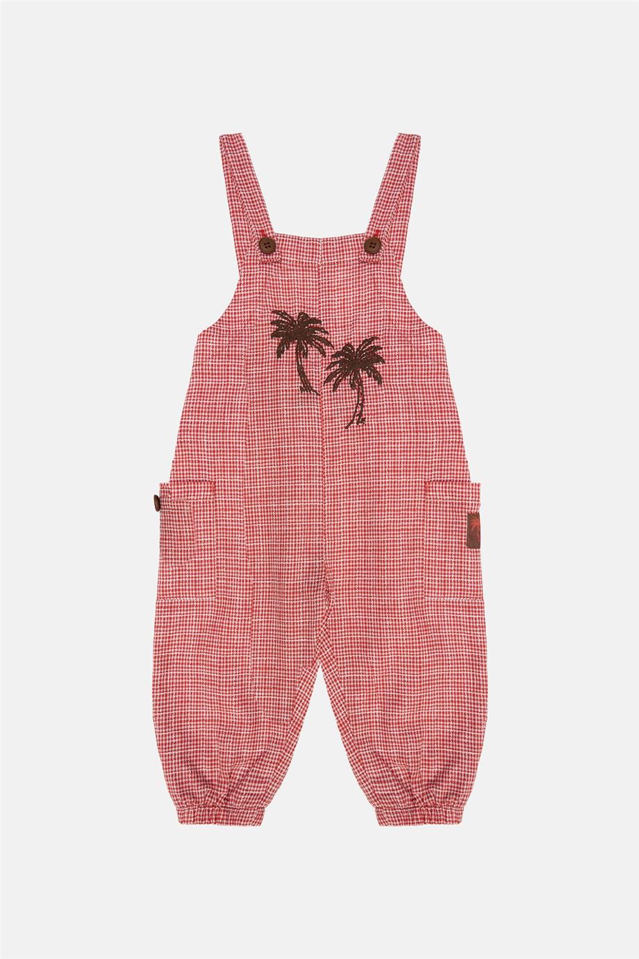 Baby Boy Patterned Bib and Brace Overall - BgStore