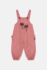 Baby Boy Patterned Bib and Brace Overall - BgStore